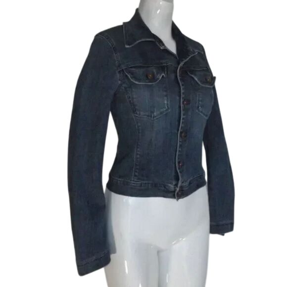 AG Denim Jacket, XS, Buttons, Pockets/Flaps, The Alamo, Stretch, Long sleeves - Picture 2 of 14
